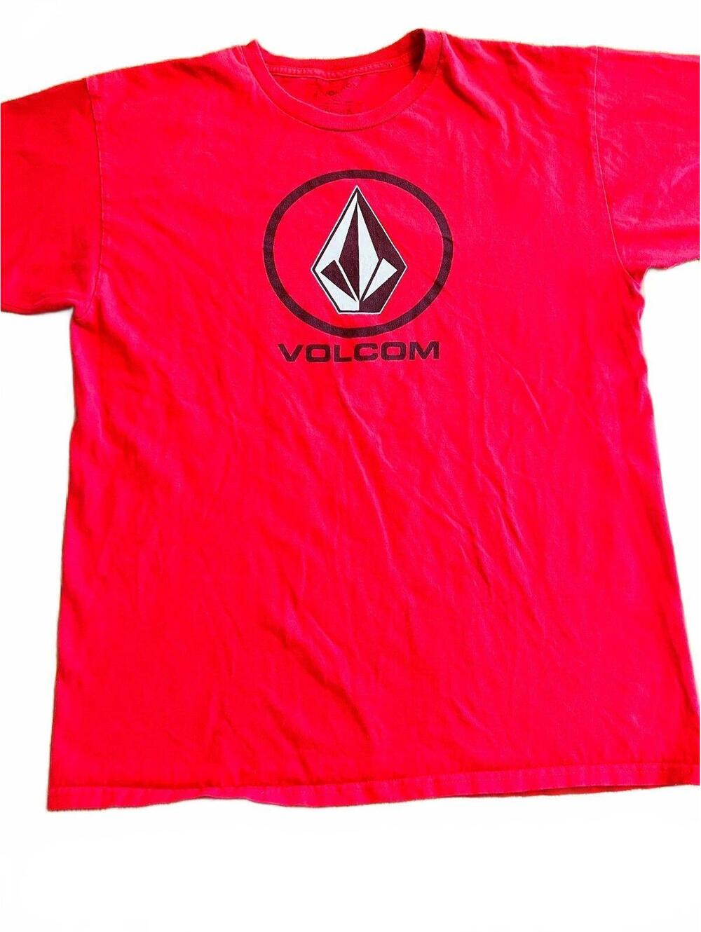 Volcom Red Graphic Logo T-Shirt Size L